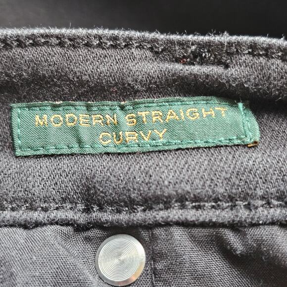 Lauren Ralph Lauren Jeans Womens 8 Modern Straight Curvy Stretch Denim Pants - Picture 13 of 14